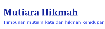 Mutiara Hikmah