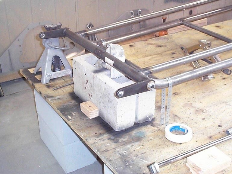 front torsion bar suspension