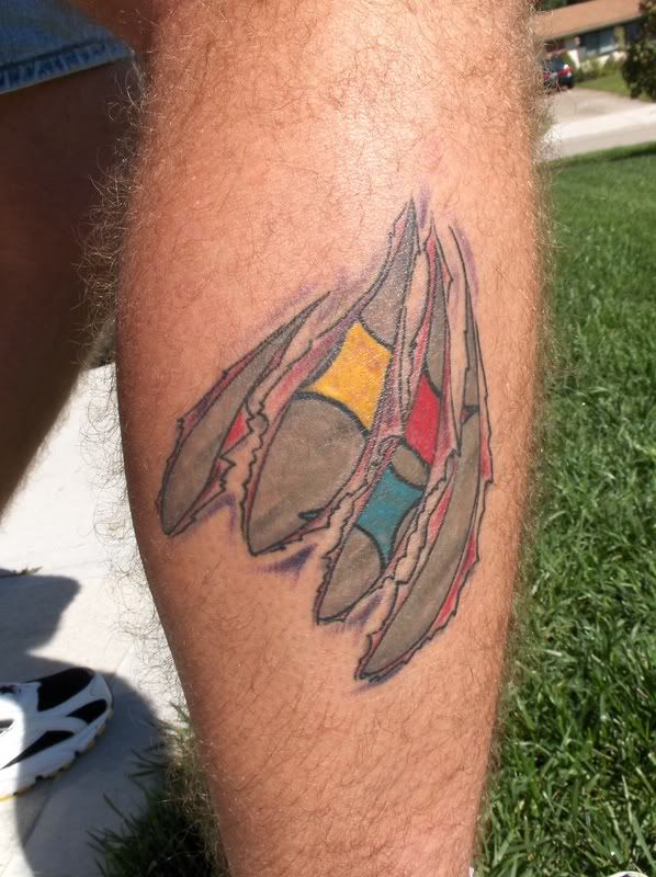 This is one of my many Steelers tattoos! This summer I was in Pittsburgh and 