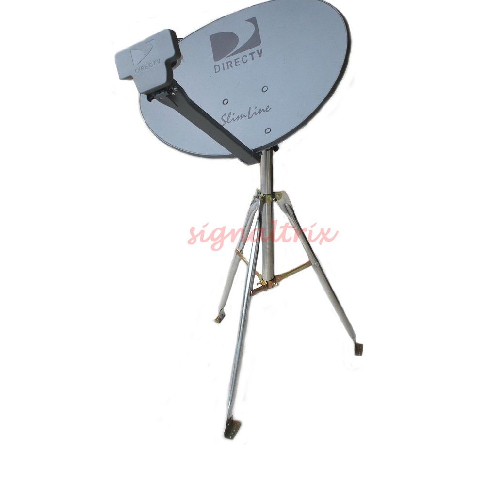 Directv Camping HDTV Slimline Portable Satellite Dish Kit RV Tripod