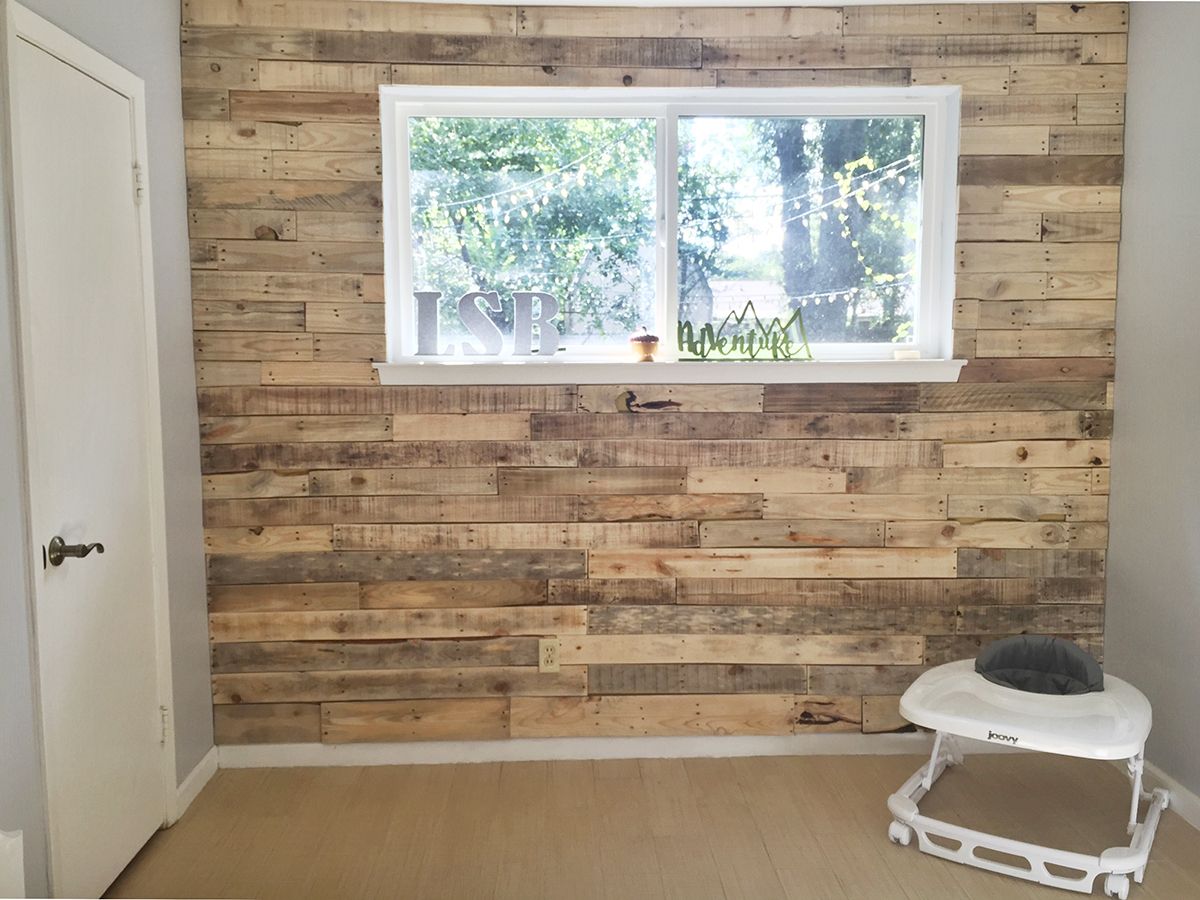 DIY Nursery Wood Pallet Wall