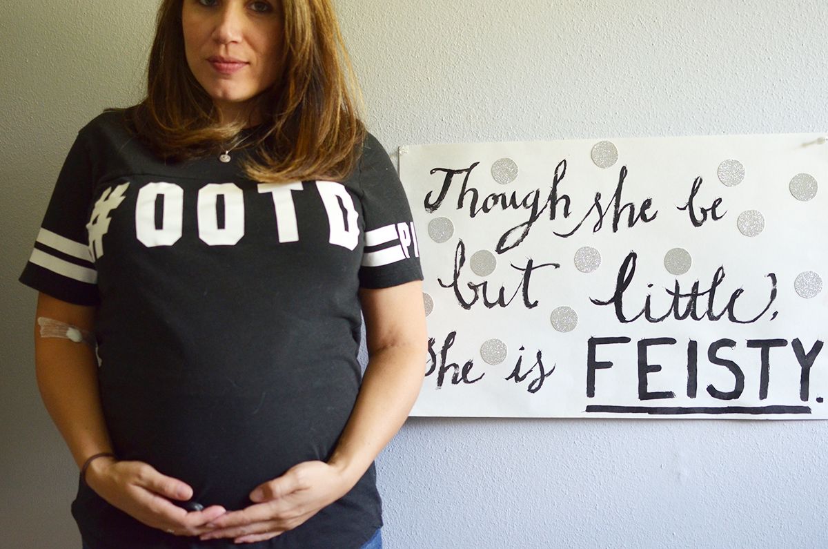 Though she but but little, she is FEISTY. #maternity