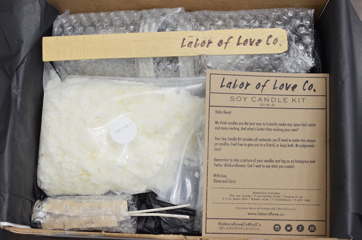DIY handmade candle kit - Labor of Love Co