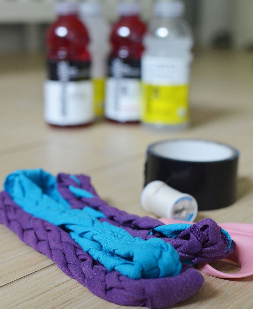 DIY Upcycled T-shirt Headband vitaminwater zero #shop