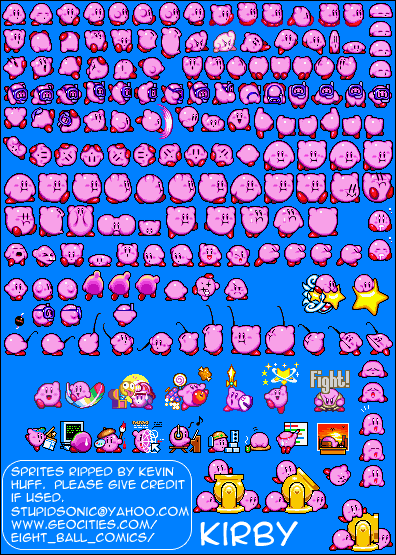 kirby sprite sheet