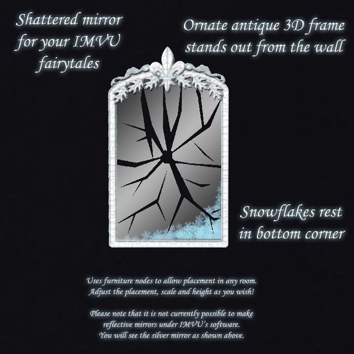 Cracked antique mirror by SixWeekOldHedgehog