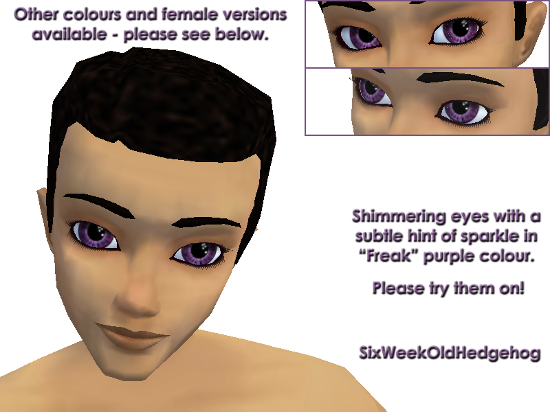 purple freak eyes male
