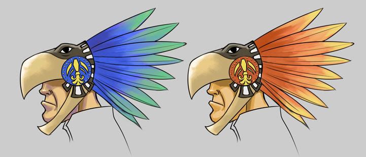 aztec eagle headdress