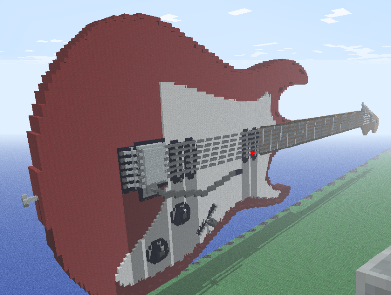 3d Electric Guitar Classic Creative Mode Archive Minecraft