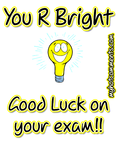goodluck on your exam Pictures, Images and Photos