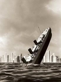 sinking ship