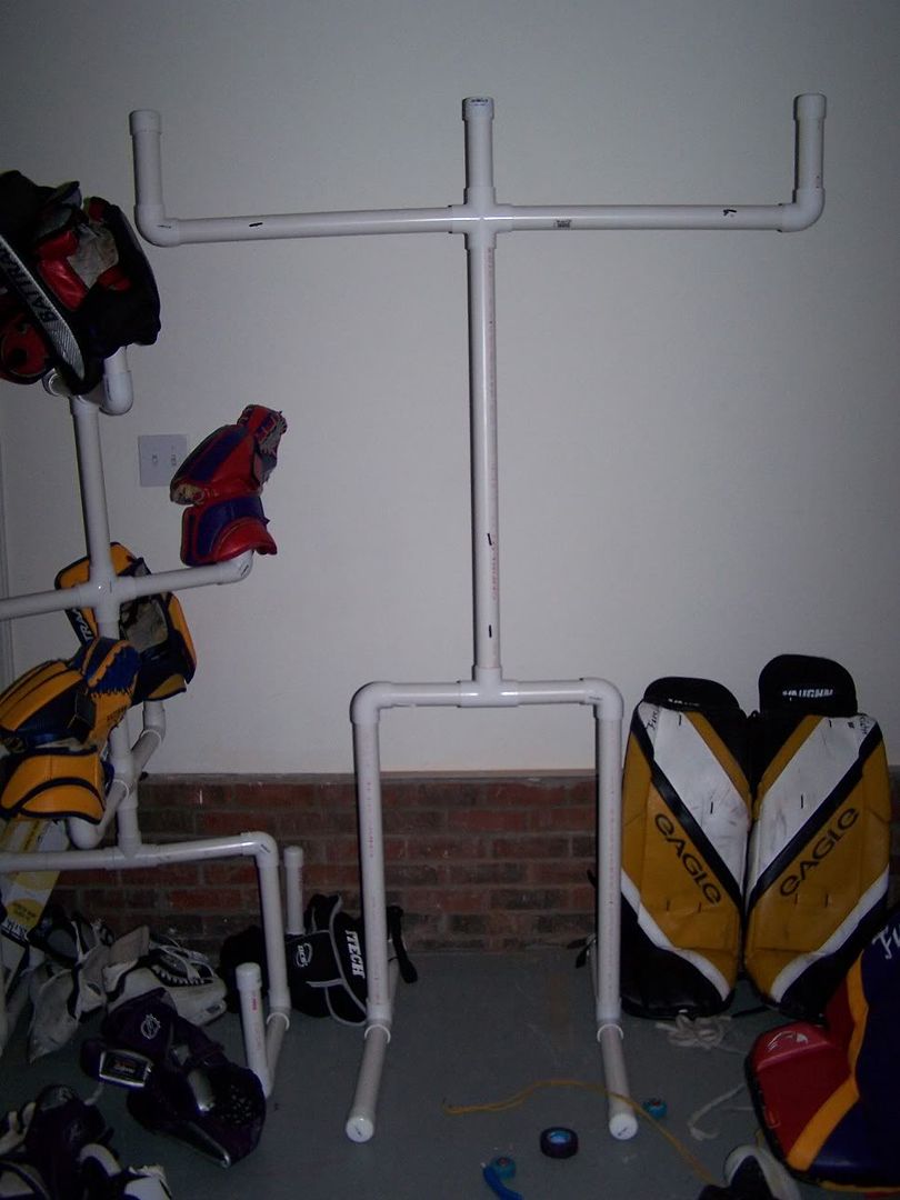 hockey equipment rack