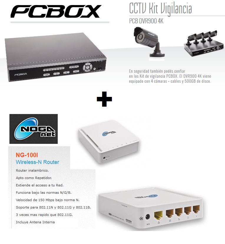 Combinando Kit PCBOX mas Router NOGANET Combinando Kit PCBOX mas Router NOGANET