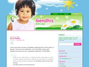 gendhis blog template
