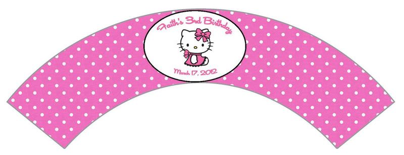 Hello kitty cupcake wrappers