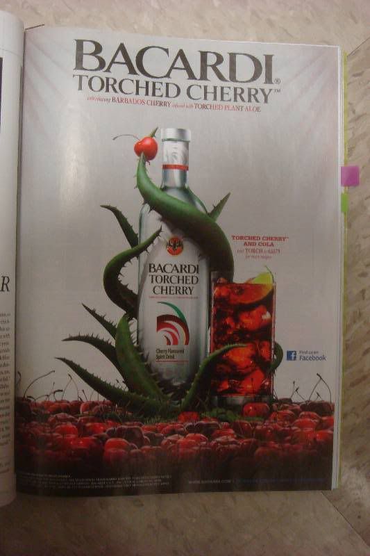 Bacardi "Torched Cherry" Ad