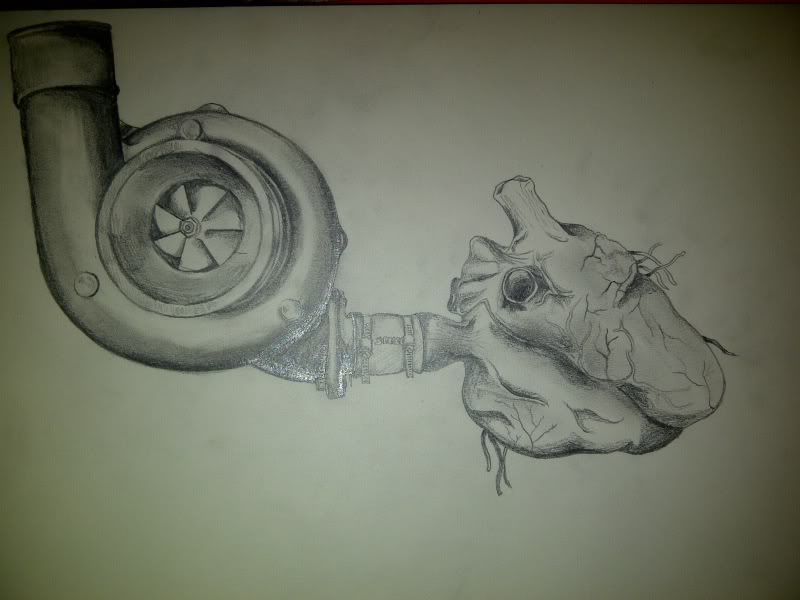 My Turbo Tattoo design, thoughts?