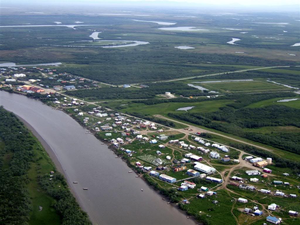 Flight from Bethel (Anchorage, Kwethluk photos, near, travel) Alaska