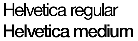 Helvetica Medium Font