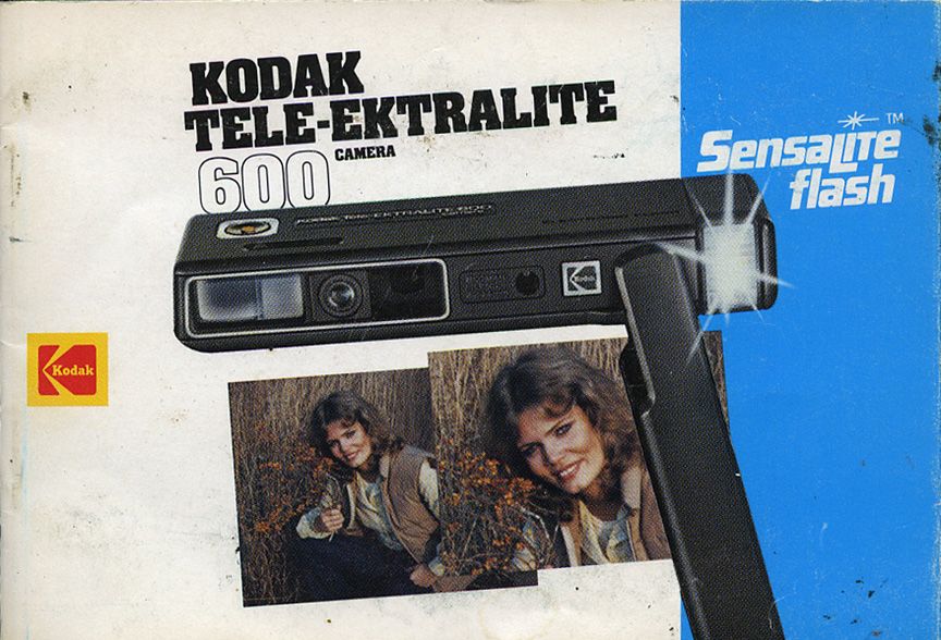 Kodak Tele-Ektralite 600 SensaLite Flash 110 Film Camera  User’s Guide Instructions Book