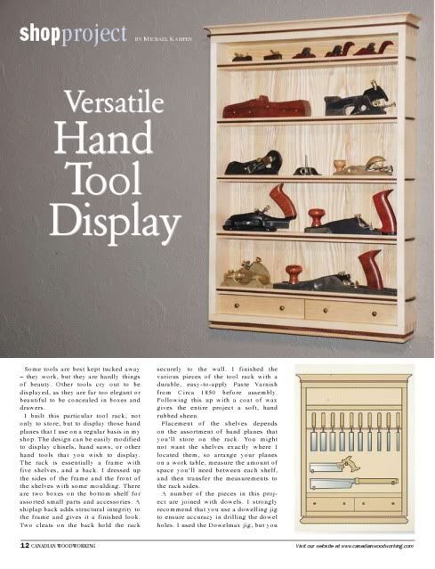hand plane cabinet