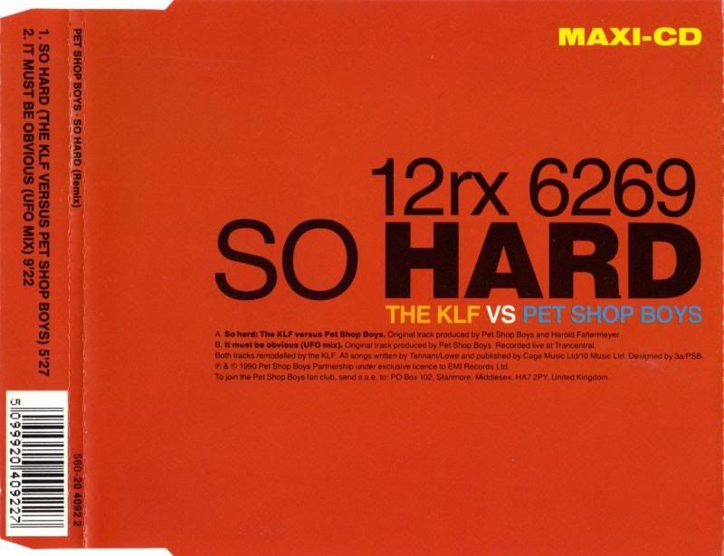 Pet Shop Boys - So Hard (the Klf Vs Pet Shop Boys)