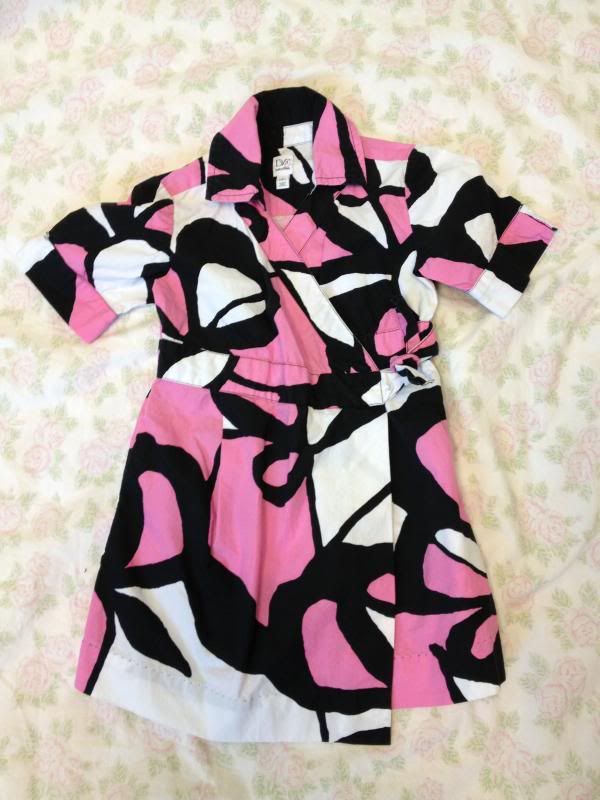 Baby Gap DVF pink and black dress Baby Gap DVF pink and black dress