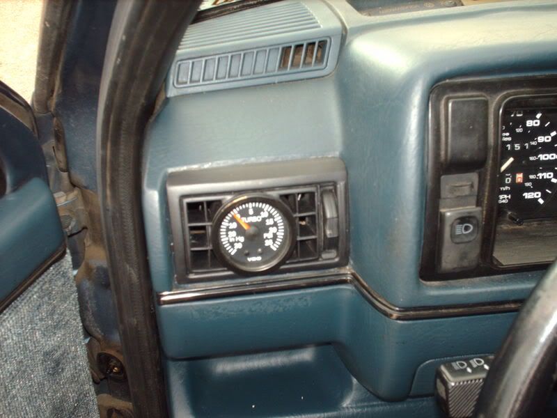 SWG boost gauge holder with VDO boost gauge VW Vortex Volkswagen Forum