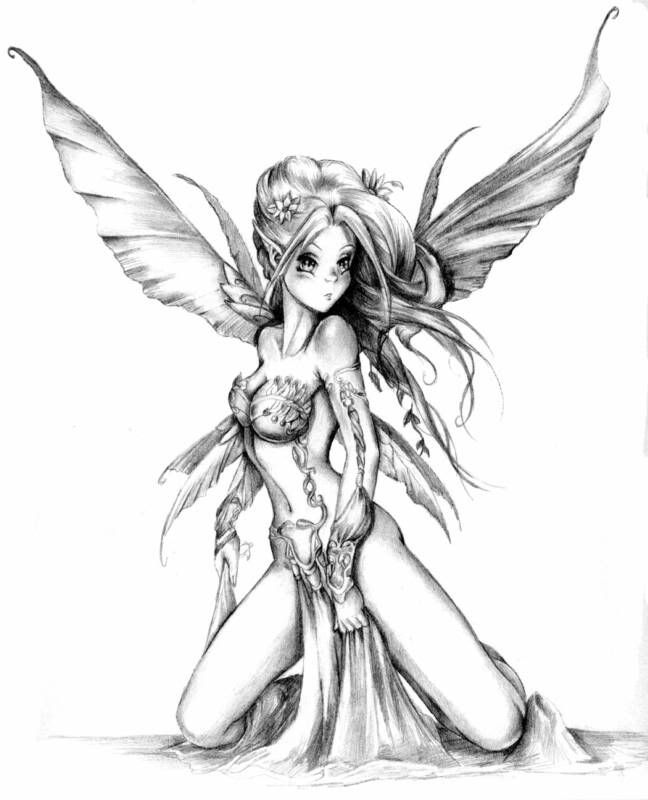 coloring pages anime. fairy anime colouring pages