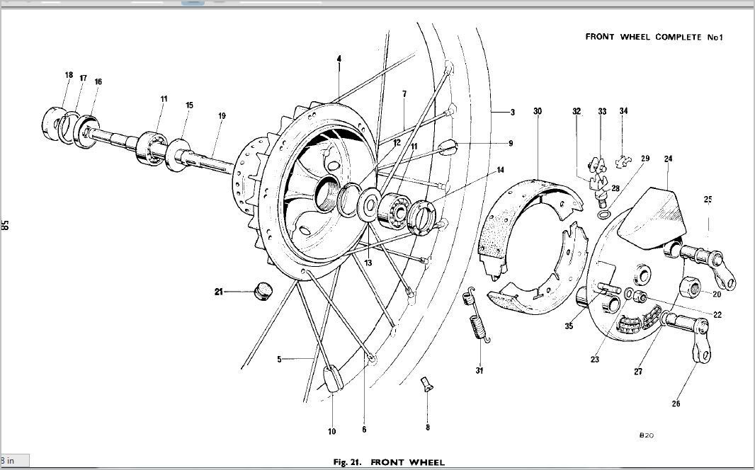 Need Triumph Wheel Axle Diagrams Please