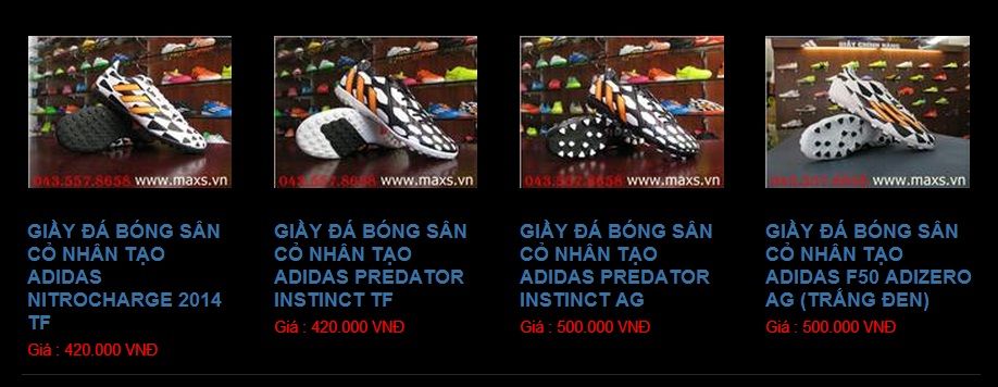 Maxs Sport Chuyên giầy bóng đá sân cỏ nhân tạo nike, adidas bền đẹp, giá tốt cho ace - 4