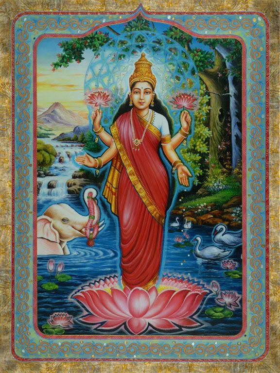 Lakshmi; Flow of Prosperity Pictures, Images and Photos