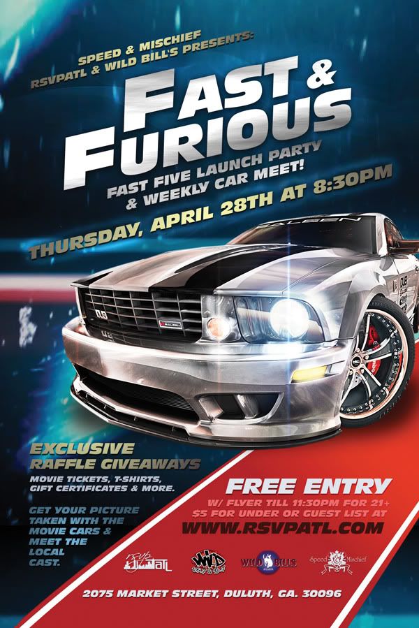 1 Night Fast Furious Fast Five Movie Release Party Car show meet 
