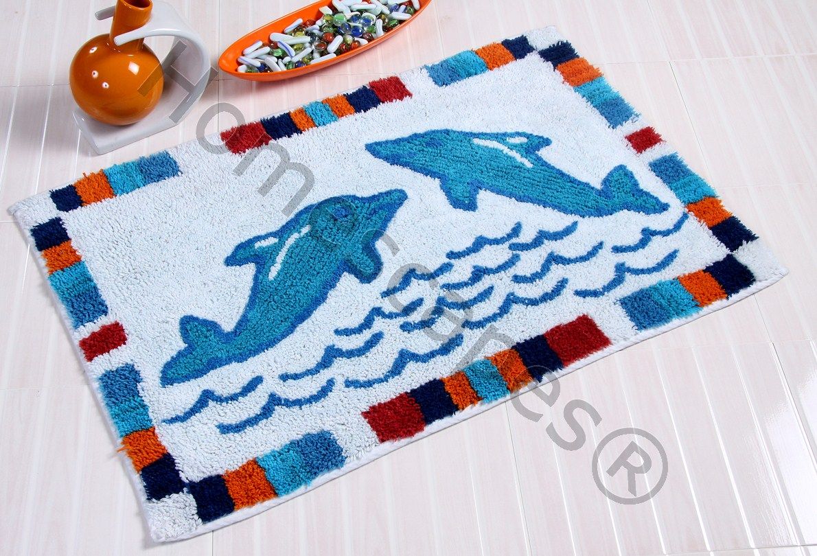 Homescapes Cotton Washable Childrens Rugs/Bath Mats Girls Boys Kids
