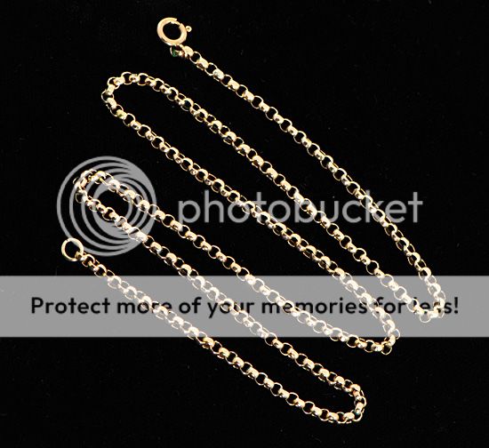 belcher chain made in 9 carat pale rose gold and dating to the 