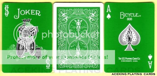deck Bicycle The Green Deck playing cards gaffed magic deck