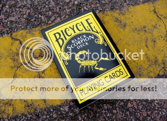 Bicycle RED DRAGON + BLACK SCORPION playing cards gaff  