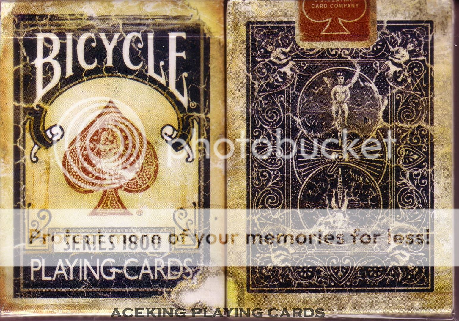 blue Deck Bicycle Vintage 1800 Series Ellusionist Playing cards