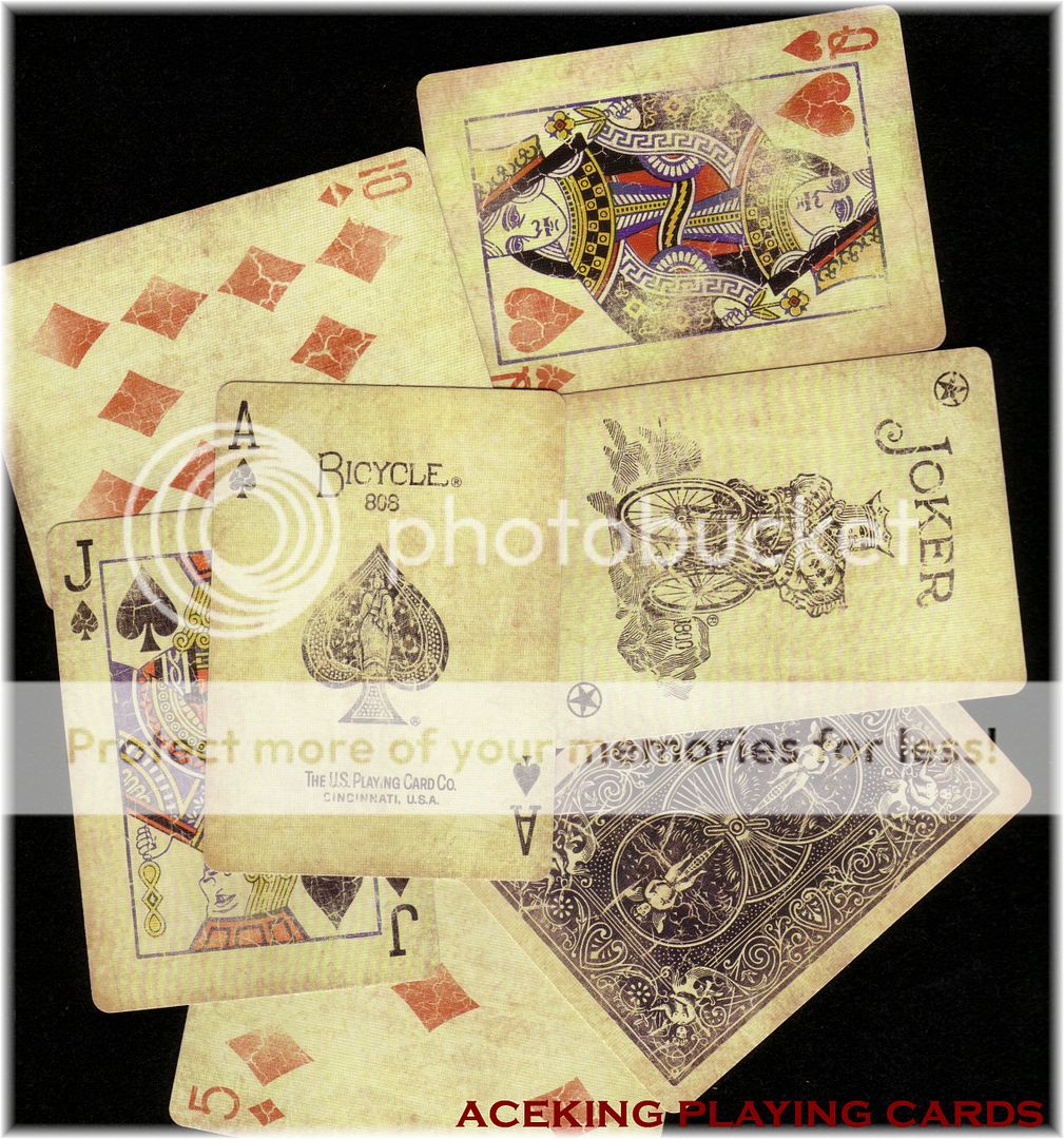 blue Deck Bicycle Vintage 1800 Series Ellusionist Playing cards