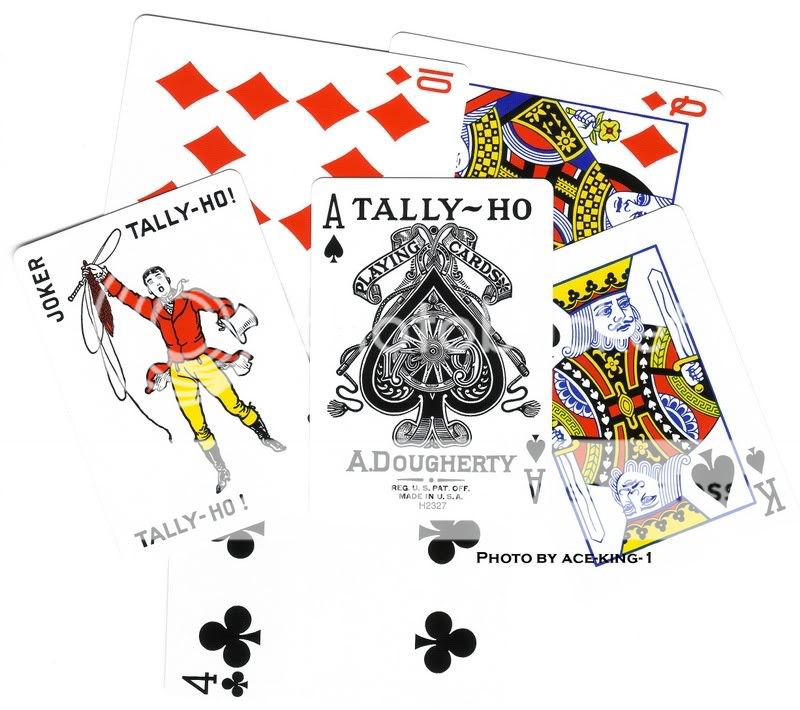 decks Tally Ho No.9 Playing Cards Fan Back Poker size  