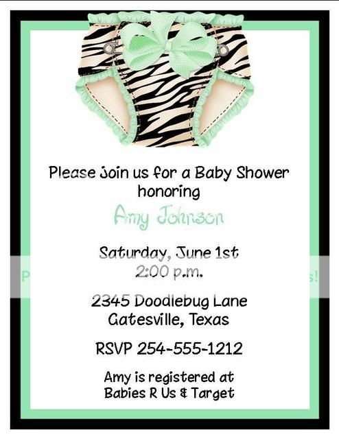 Each invitation measures 4.25 x 5.5. They are printed on heavy 