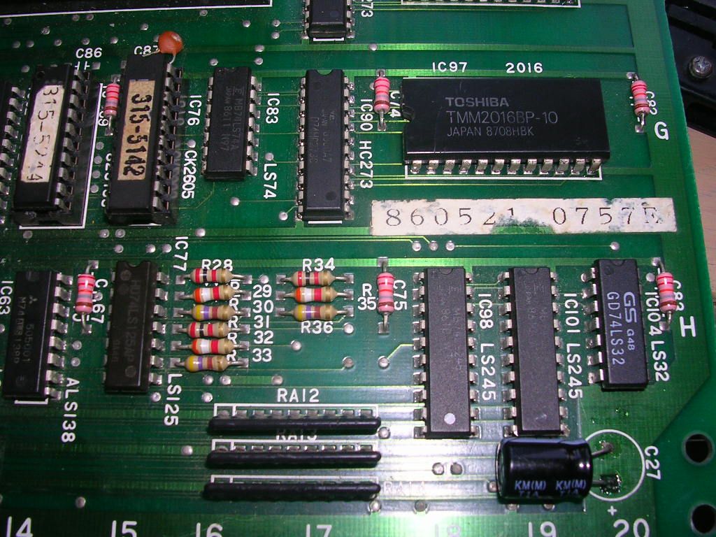 Sega Shinobi (System 16A) Double Repair Log - PCB & Monitor