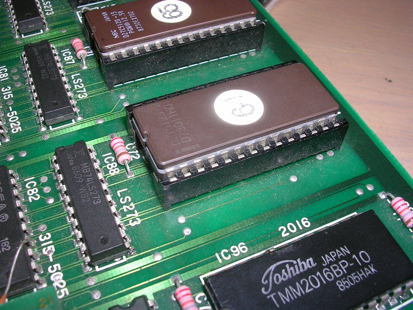 Sega Shinobi (System 16A) Double Repair Log - PCB and