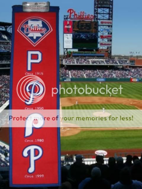 New Philadelphia Phillies Heritage Wool Vintage Banner  